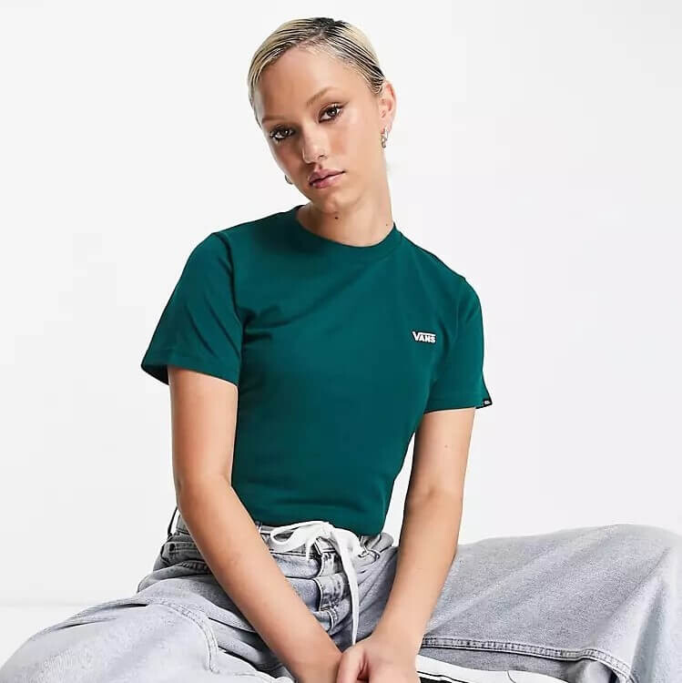 

Футболка Vans Left Chest Logo, зеленый