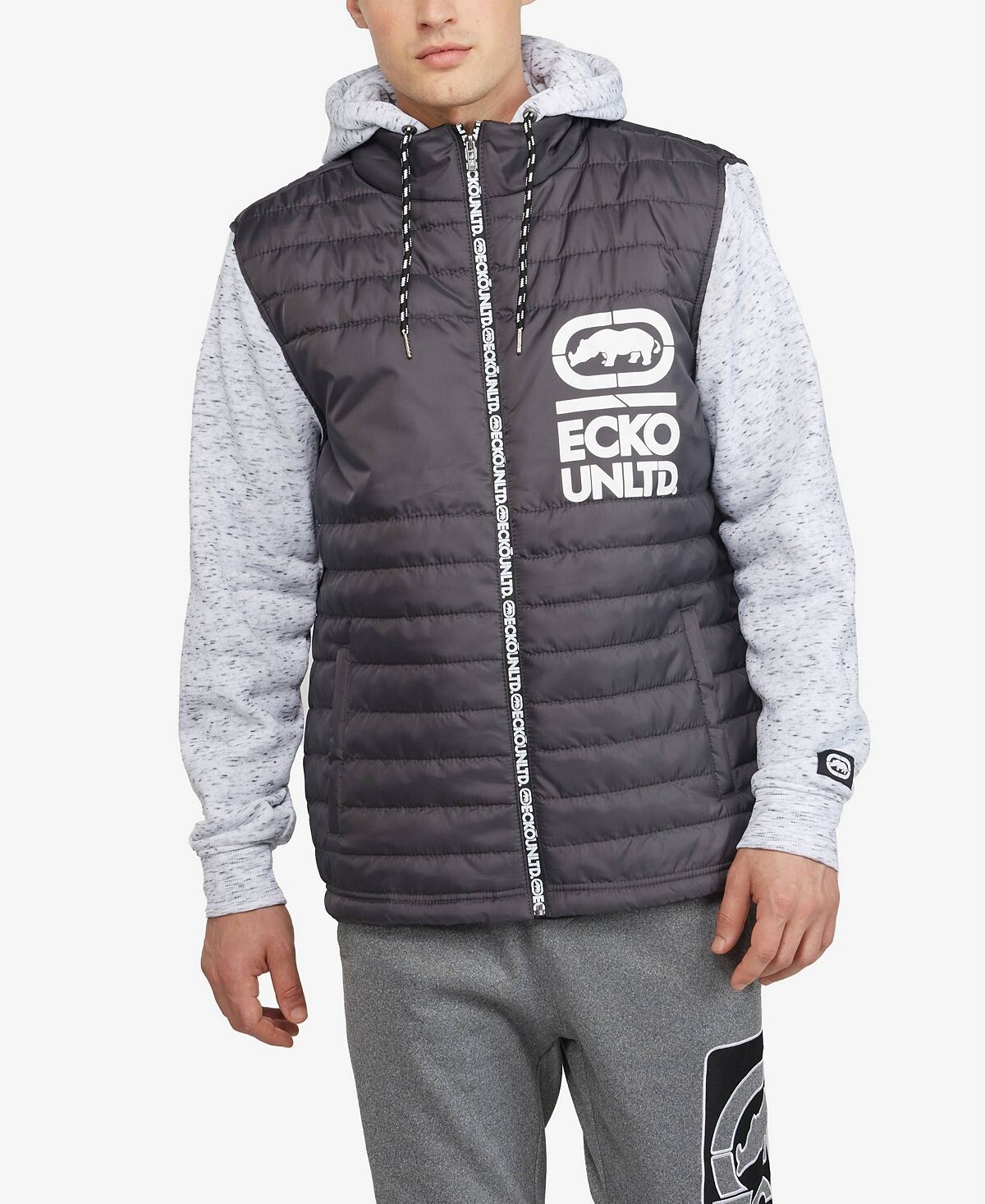 

Мужская гибридная куртка break it down Ecko Unltd, серый