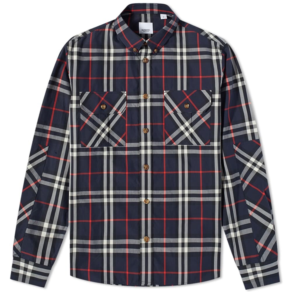 

Рубашка Burberry Button Down Coulsdon Check Shirt