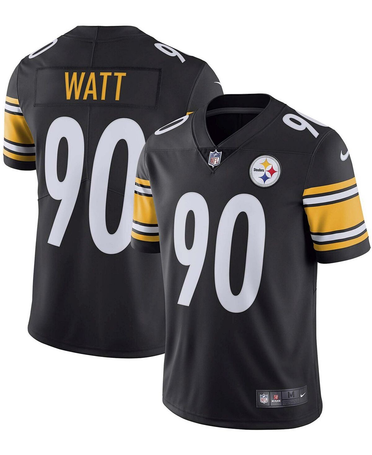 

Мужские футболки t.j. watt black pittsburgh steelers vapor untouchable limited jersey Nike, черный