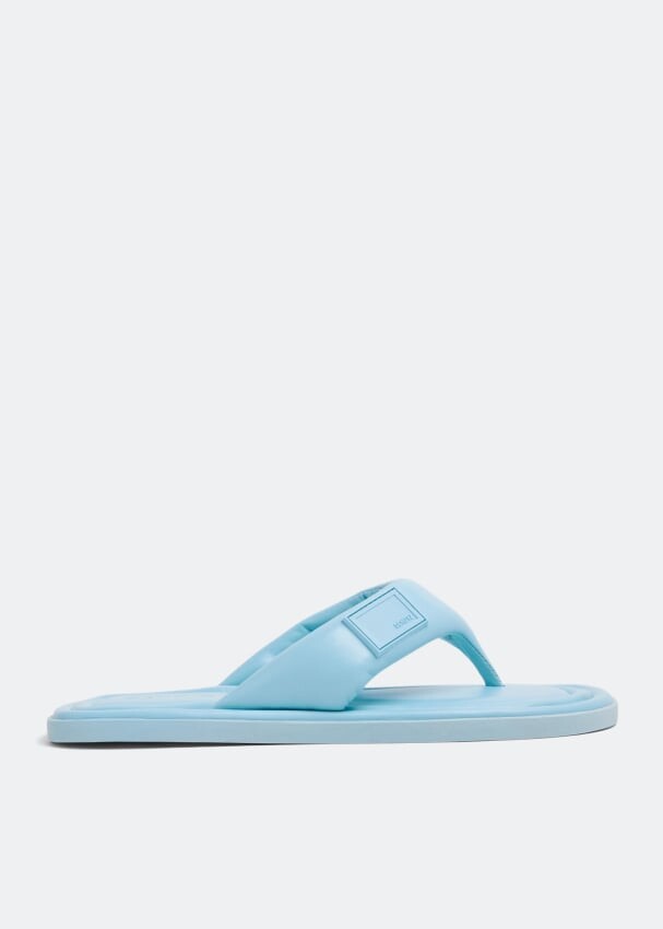 

Сандалии SCHUTZ Leather flip-flop sandals, синий