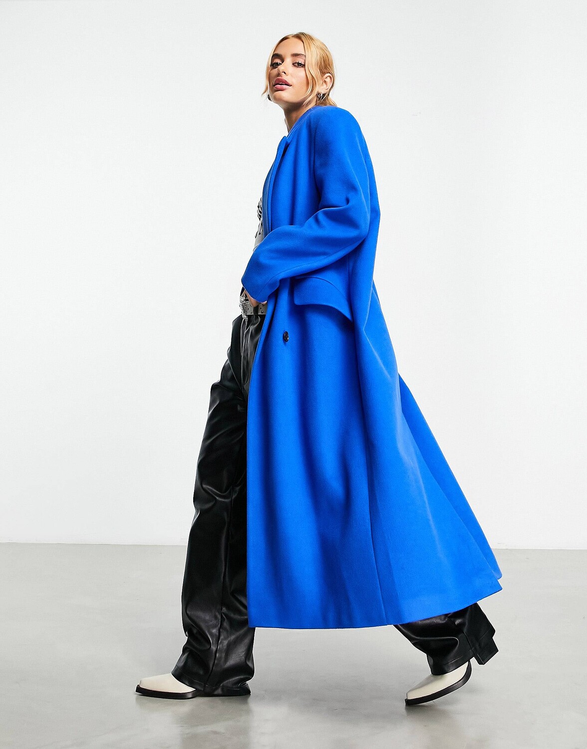 

Кобальтовое пальто для пап ASOS DESIGN, Синий