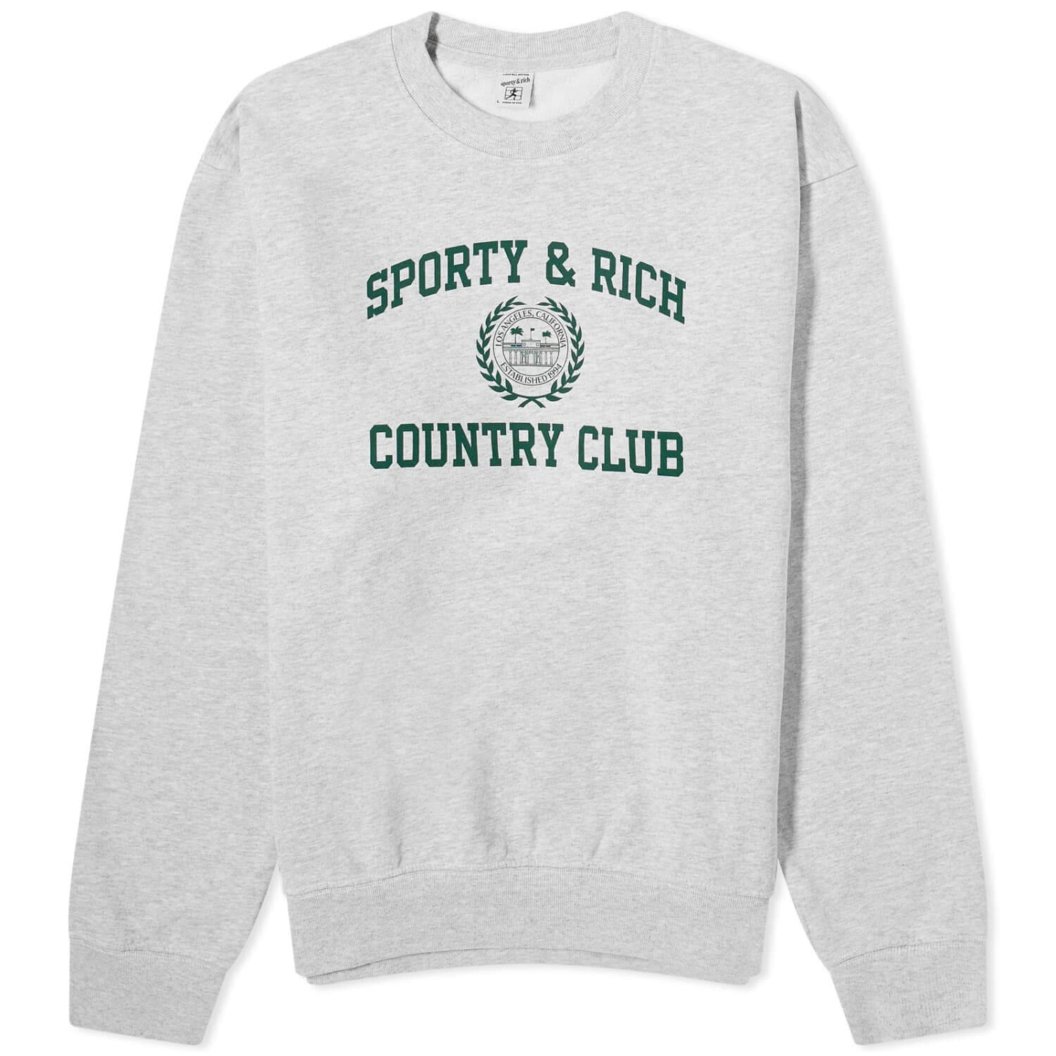 

Свитшот Sporty & Rich Varsity Crest, серый