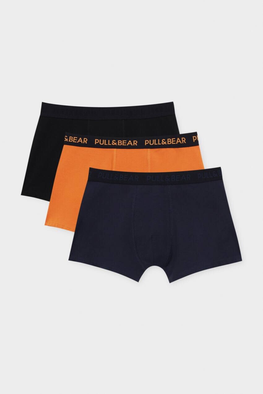 

3 комплекта черных боксеров Pull&Bear