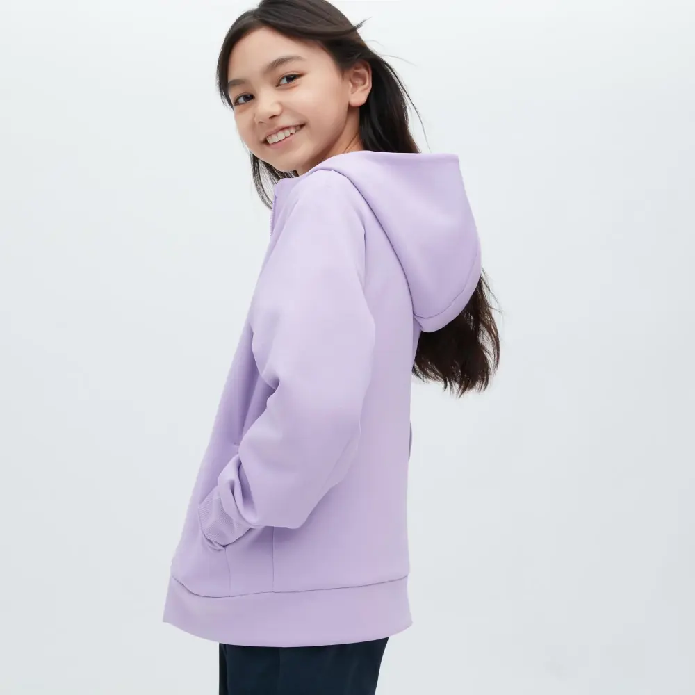 

Толстовка Uniqlo Kids Ultra Stretch Dry Sweat Zipped, сиреневый