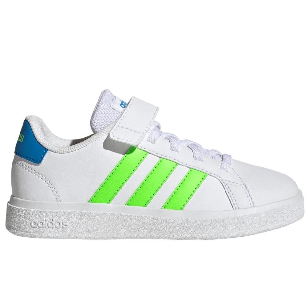 

Кроссовки adidas Grand Court 2.0 EL K, белый/зеленый/синий