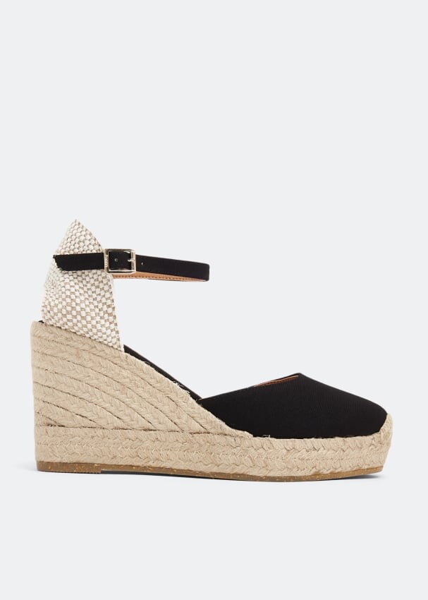 

Эспадрильи KANNA Canvas wedge espadrilles, черный