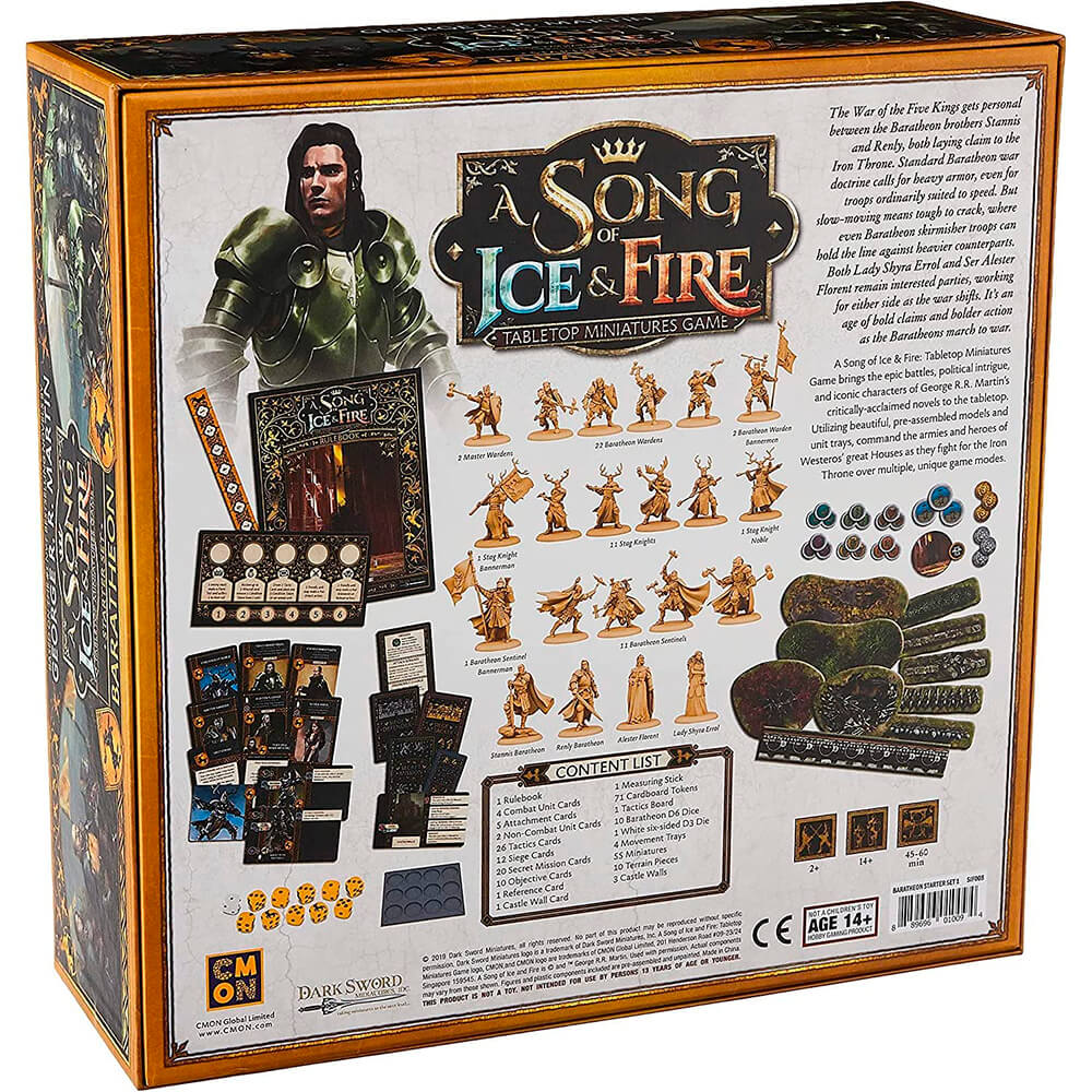 Настольная игра CMON A Song of Ice & Fire Tabletop Miniatures Game  Baratheon Starter Set – купить по выгодным ценам с доставкой из-за рубежа  через сервис «CDEK.Shopping»