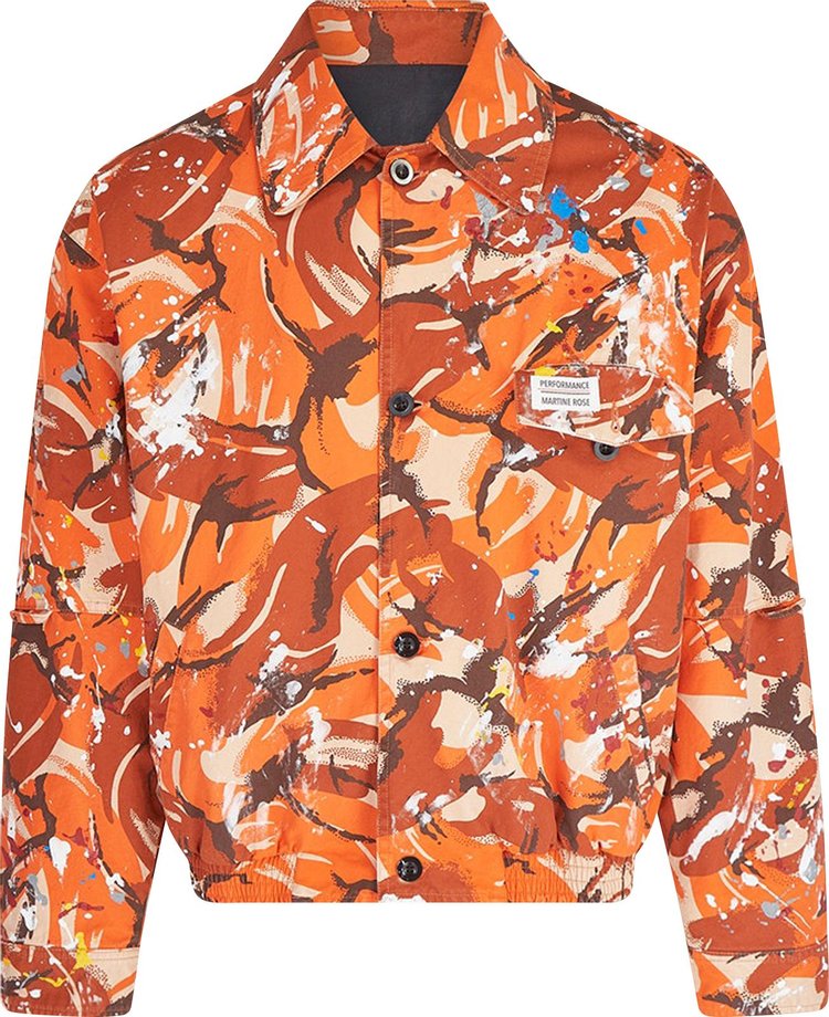 Куртка Martine Rose Coach Jacket Orange Camo, оранжевый утепленная куртка в стиле хип хоп для мужчин и женщин martine rose флисовое пальто 1 1 аналогичная куртка martine rose kanye