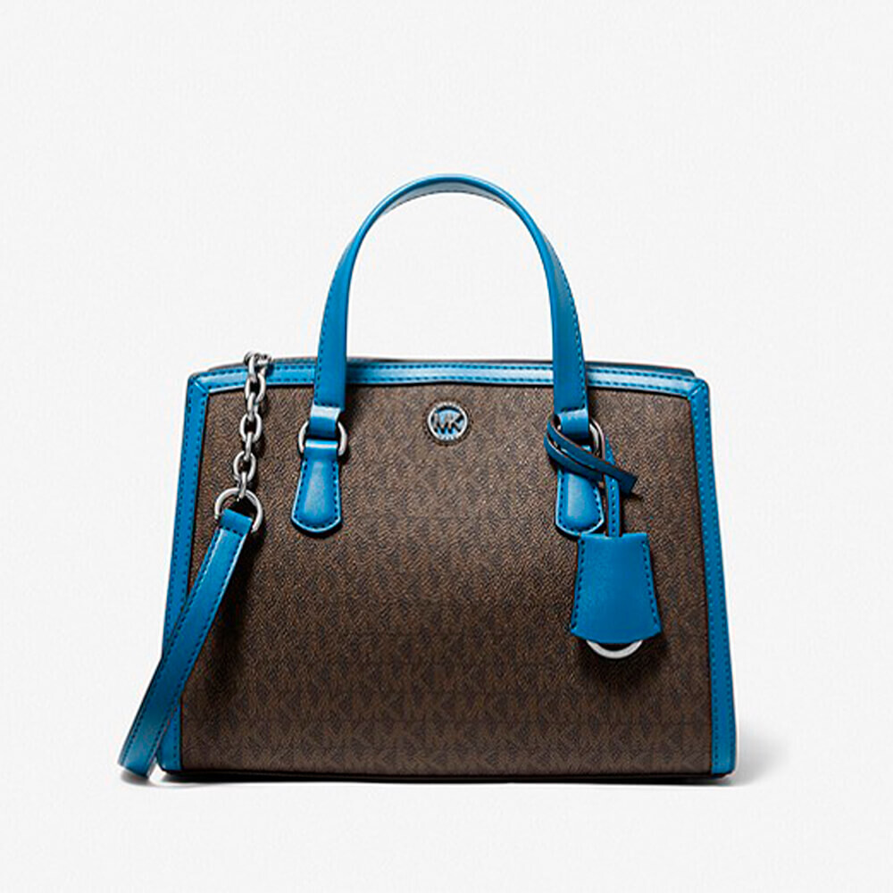

Сумка Michael Michael Kors Chantal Small Logo Messenger, синий/серый