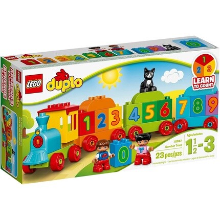 

Конструктор развивающий Lego 10847 Duplo поезд с цифрами