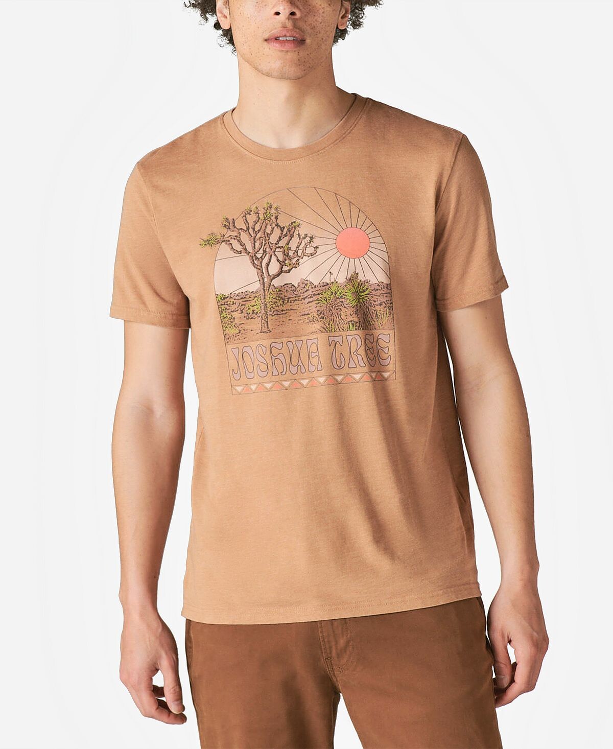 

Мужская футболка с круглым вырезом и рисунком joshua tree Lucky Brand