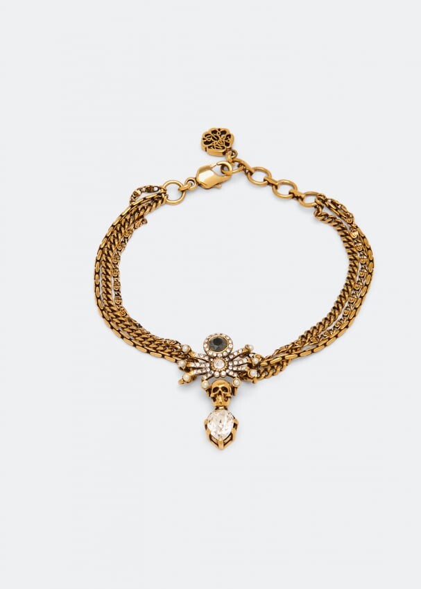 

Браслет ALEXANDER MCQUEEN Jewelled Spider bracelet, золотой