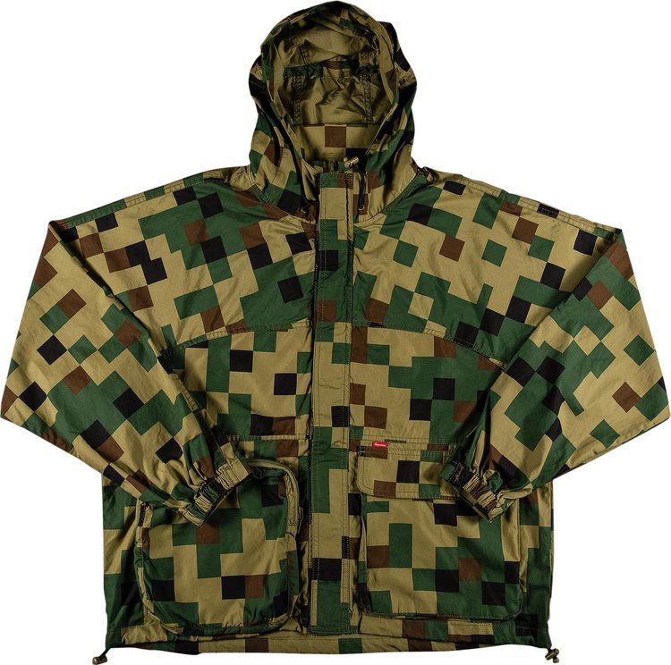 Куртка Supreme Technical Field Jacket 'Olive Digi Camo', зеленый