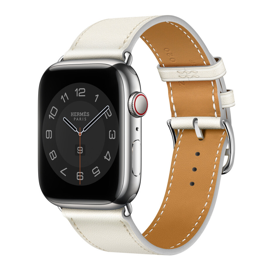 

Умные часы Apple Watch Series 8 Hermes (GPS + Cellular), 45мм, Silver/Blanc