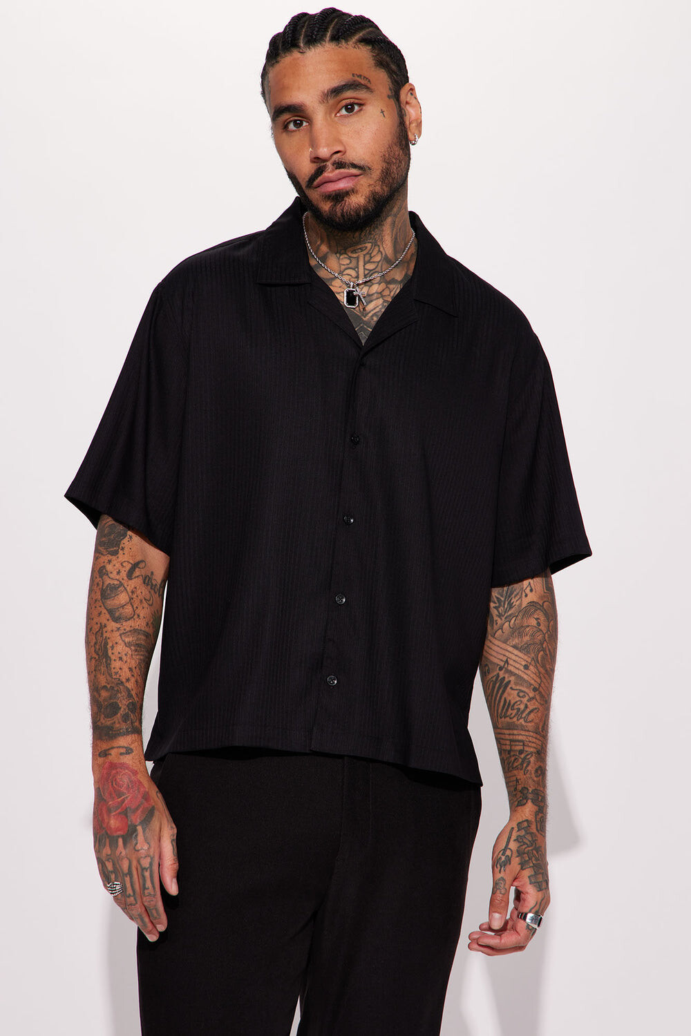

Рубашка Fashion Nova FNMA10748, черный