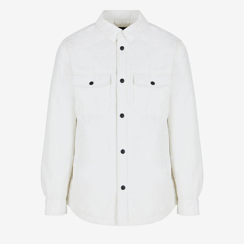Рубашка Armani Exchange, белый рубашка однотонная с длинными рукавами 0 xs белый
