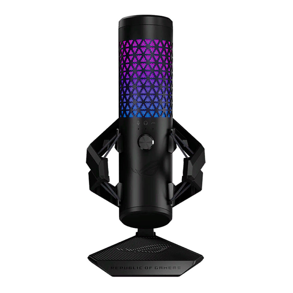 Микрофон Asus ROG Carnyx, проводной, RGB-подсветка, чёрный клавиатура для ноутбука asus rog g752vt черная без рамки красная подсветка