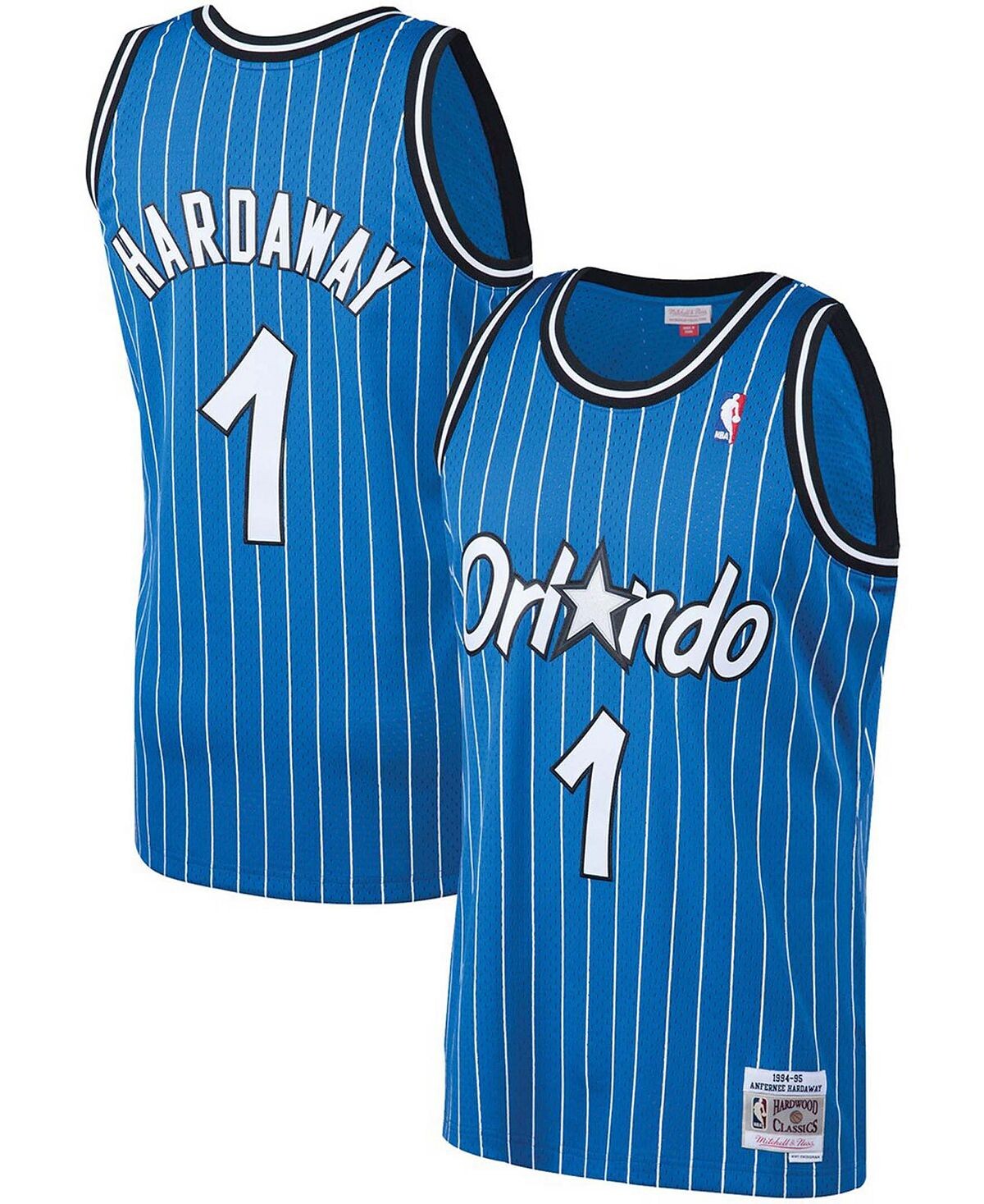 

Мужское джерси Penny Hardaway Blue Orlando Magic 1994-95 Hardwood Classics Swingman Mitchell & Ness