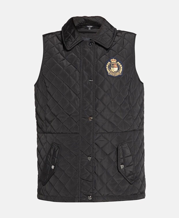 

Стеганый жилет Lauren Ralph Lauren, черный