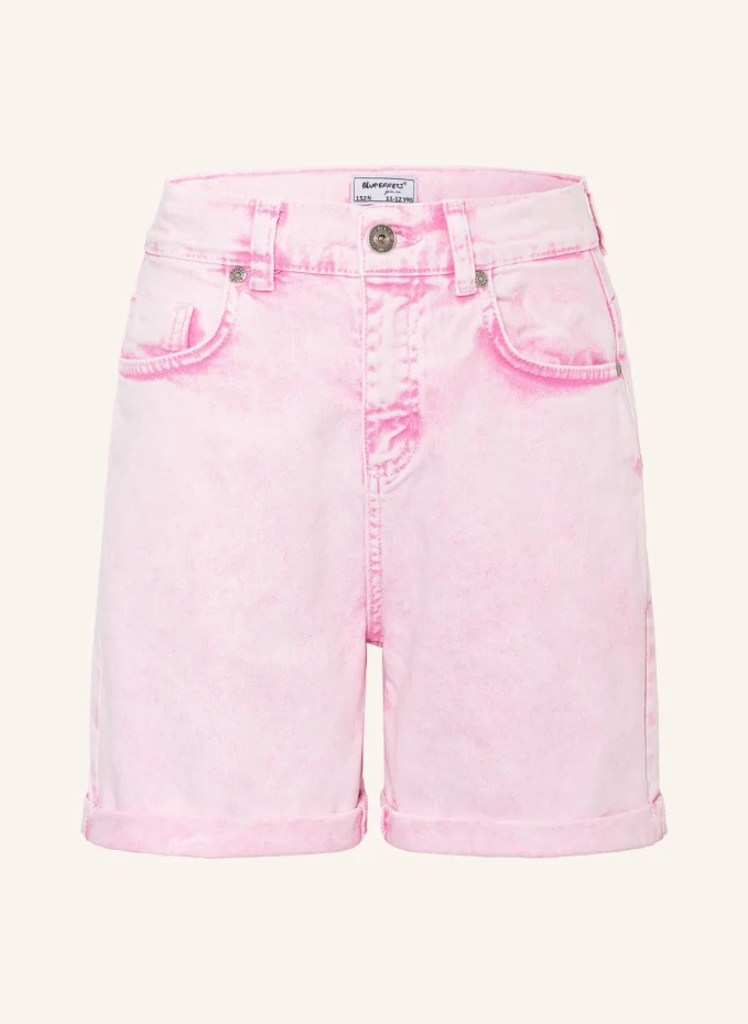 Джинсовые шорты объемного кроя Blue Effect, розовый