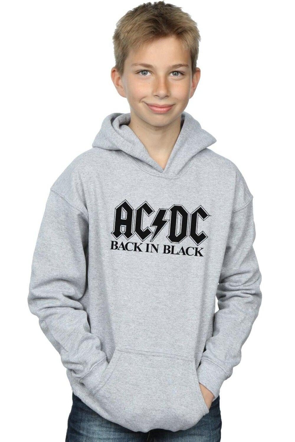 

Толстовка Back in Black с логотипом AC/DC, серый
