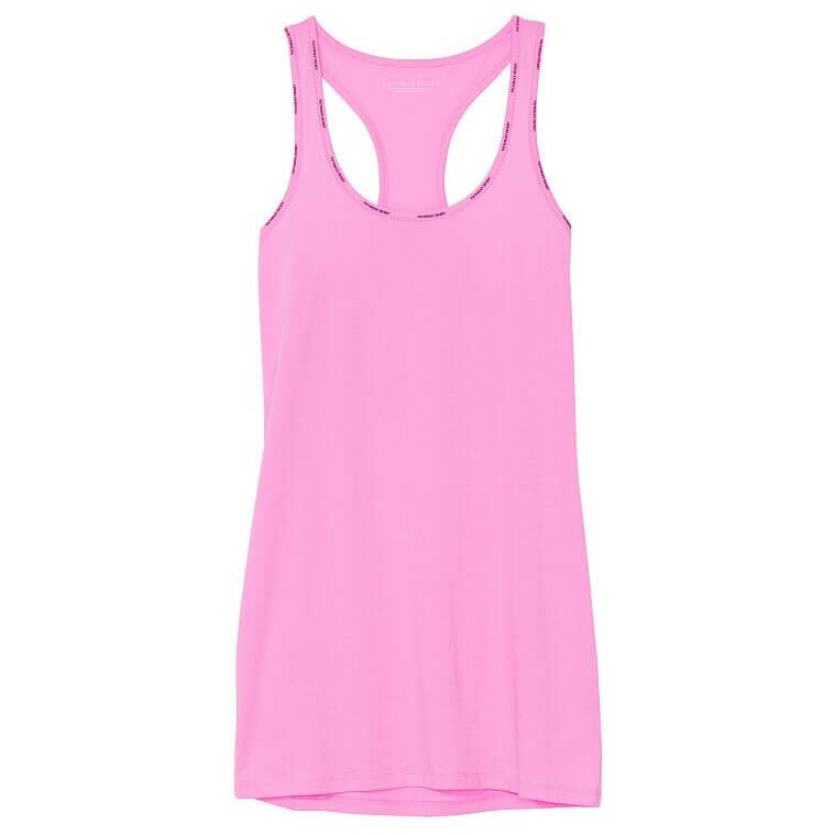 

Пижамная майка Victoria's Secret Racerback Tank, розовый