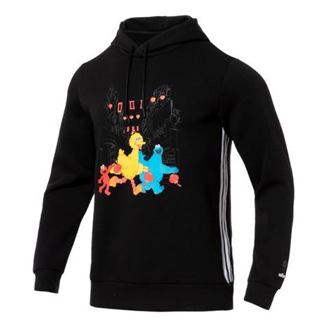 цена Толстовка Adidas neo Cartoon Pattern Sports Pullover Black, Черный