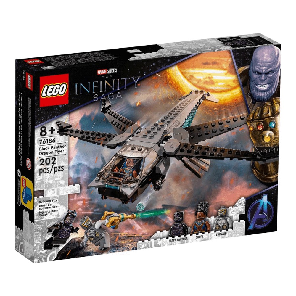 Конструктор LEGO Super Heroes 76186 Корабль Чёрной Пантеры «Дракон»
