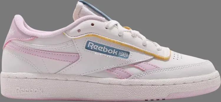 

Кроссовки wmns club c revenge 'chalk pixel pink' Reebok, белый