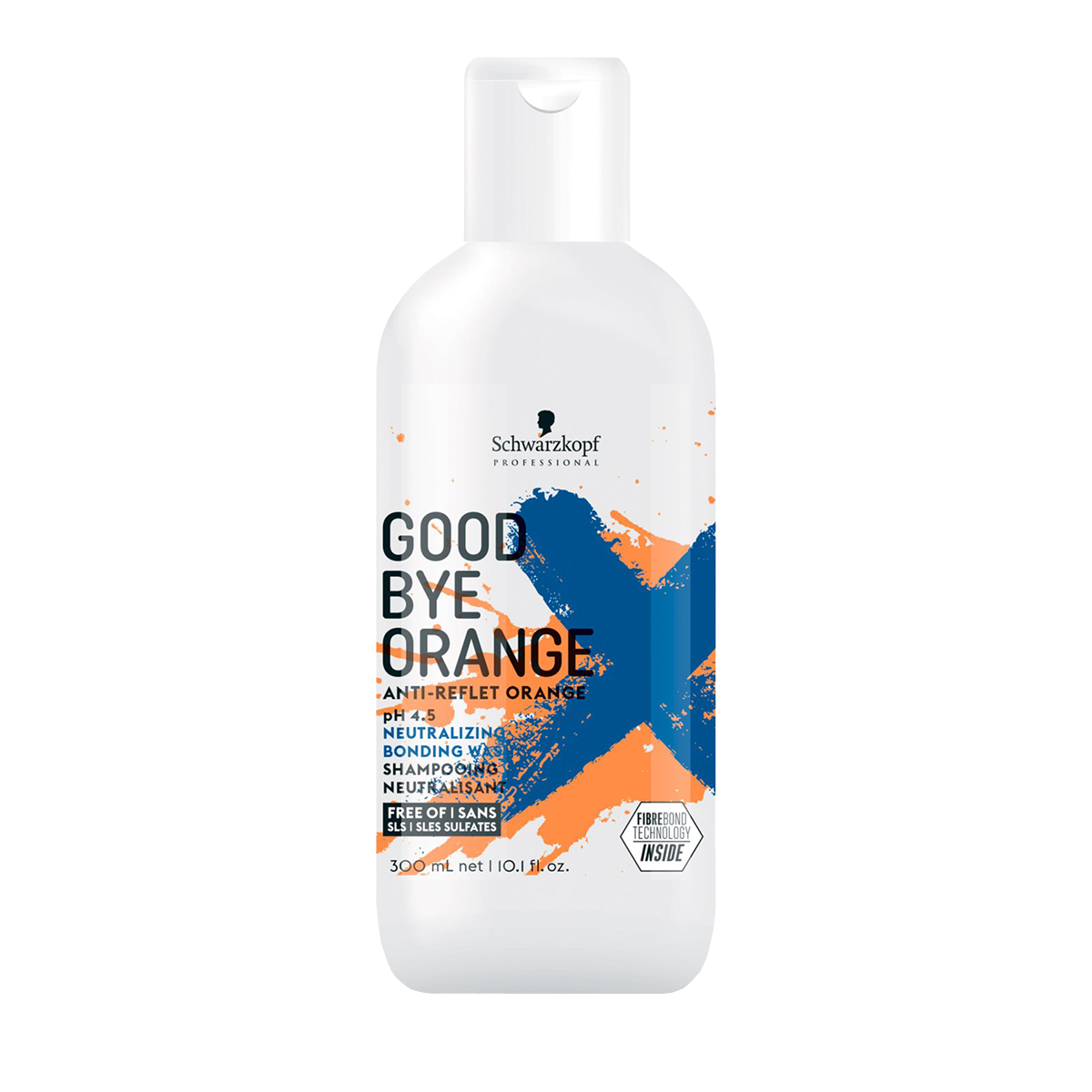 Schwarzkopf Professional Goodbye Orange шампунь для волос, нейтрализующий оранжевый и красный оттенки, 300 мл schwarzkopf goodbye orange нейтрализующий шампунь 1000 мл