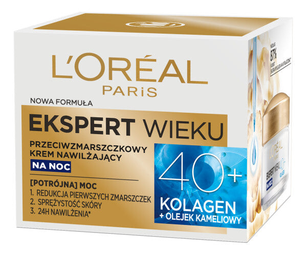 

L'Oreal Paris Age Expert 40+ увлажняющий ночной крем против морщин 50мл