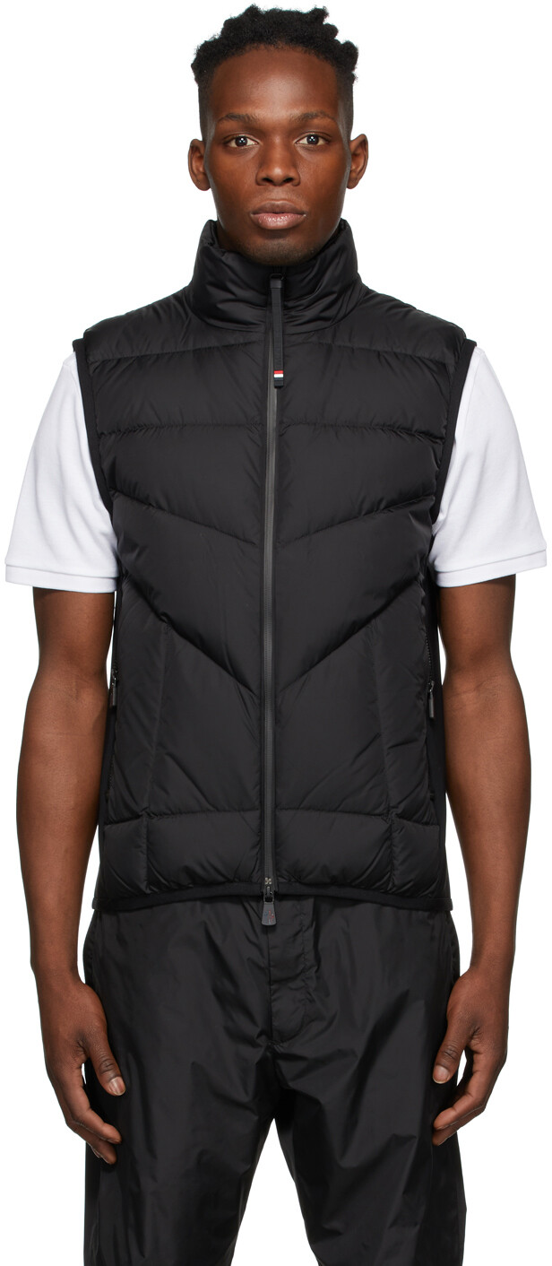 

Черный пуховый жилет Blavest Moncler Grenoble