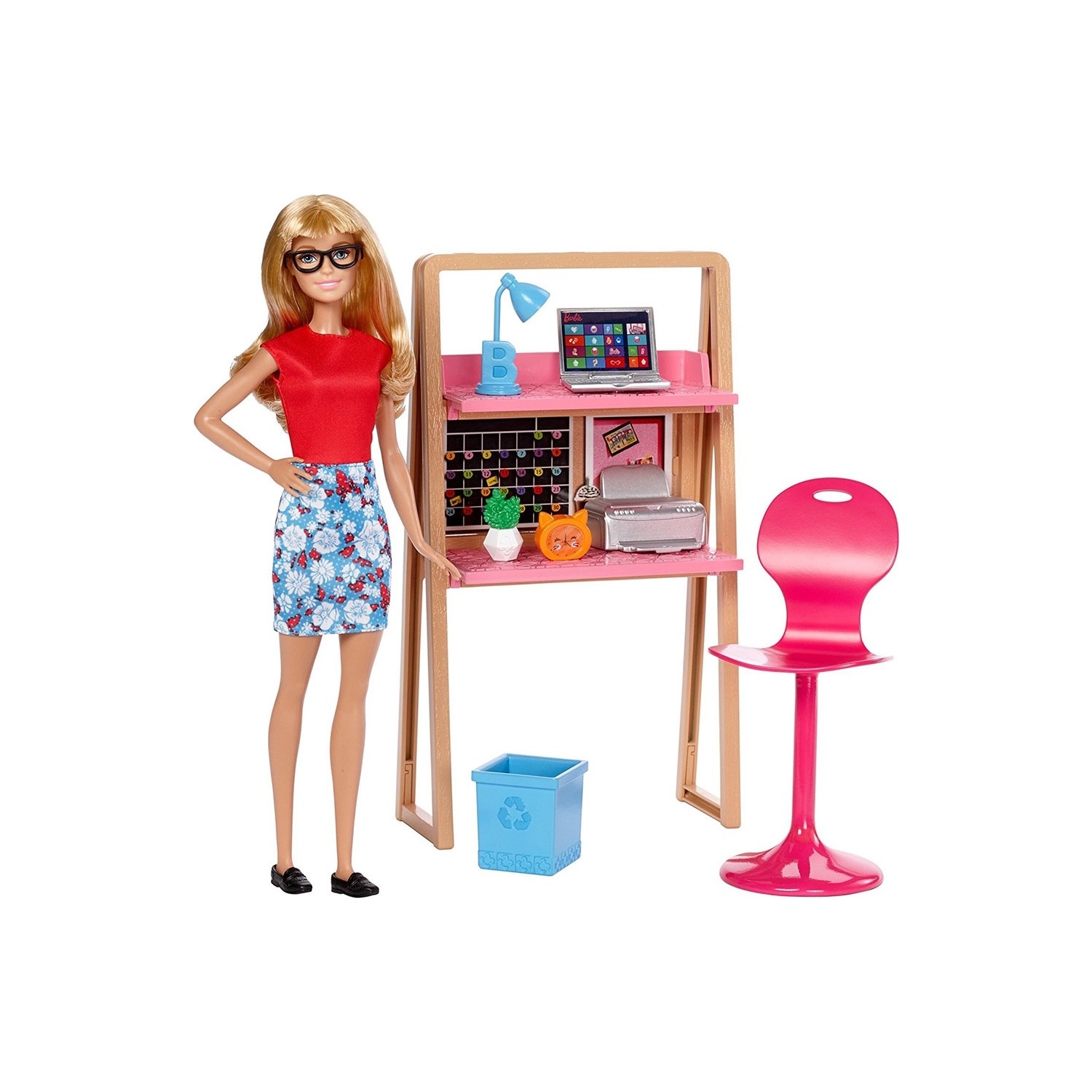 Игровой набор Barbie с рабочим столом деревянный шкаф для хранения документов со складным рабочим столом 7 ящиков черные ворота ножки рулонная тележка многофункциональный шк