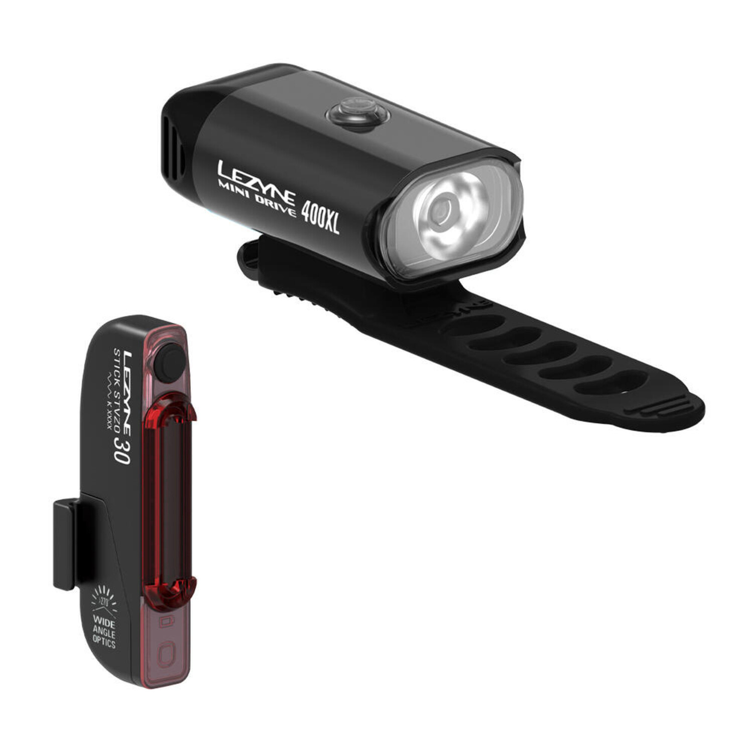 

Освещение Lezyne Mini 400 + палка, красочный / черный / черный