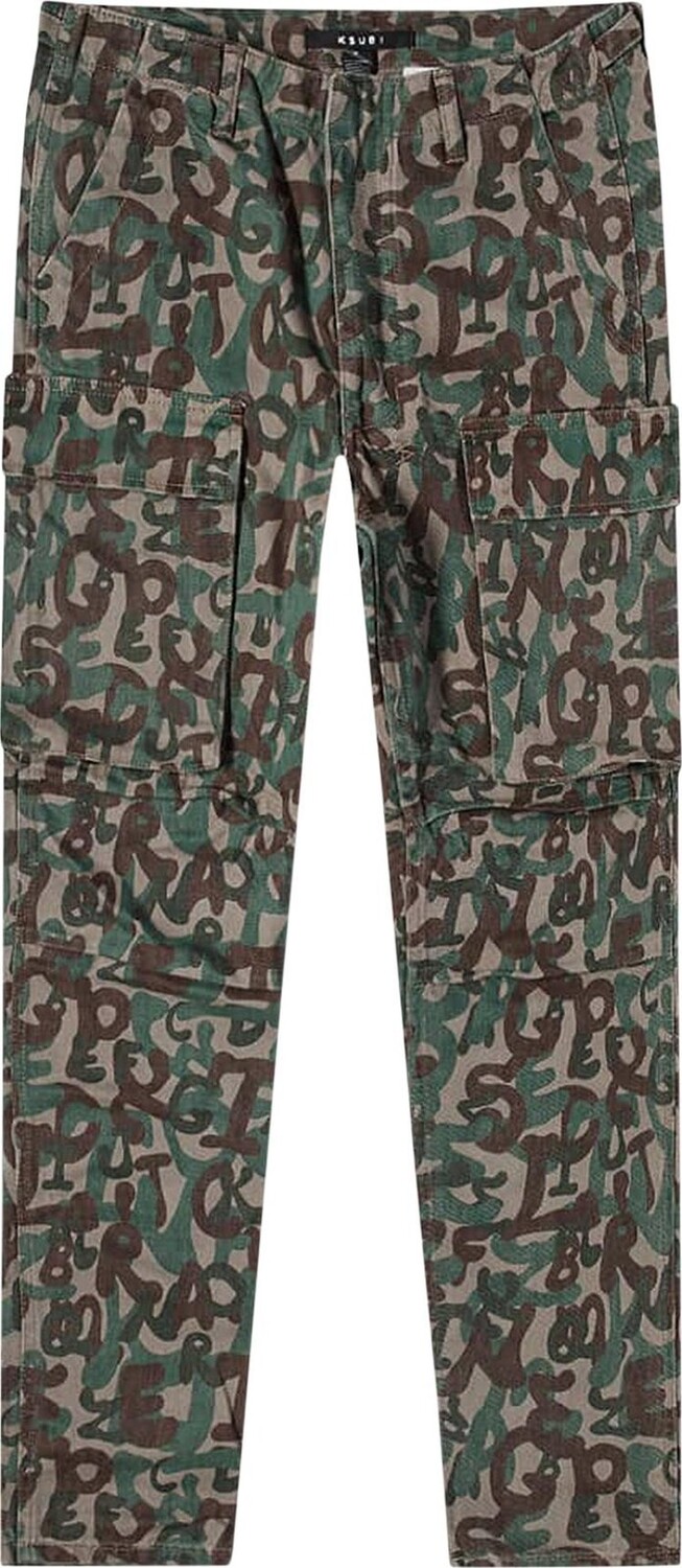 

Брюки Ksubi Fugitive Cargo Pant 'Camo', разноцветный