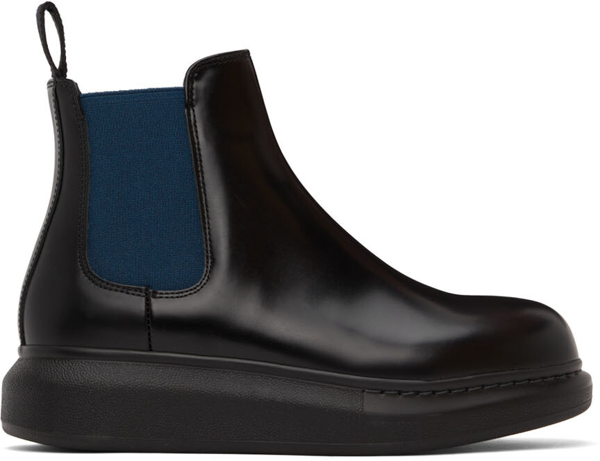 

Черно-синие ботильоны Hybrid Alexander McQueen, Черный
