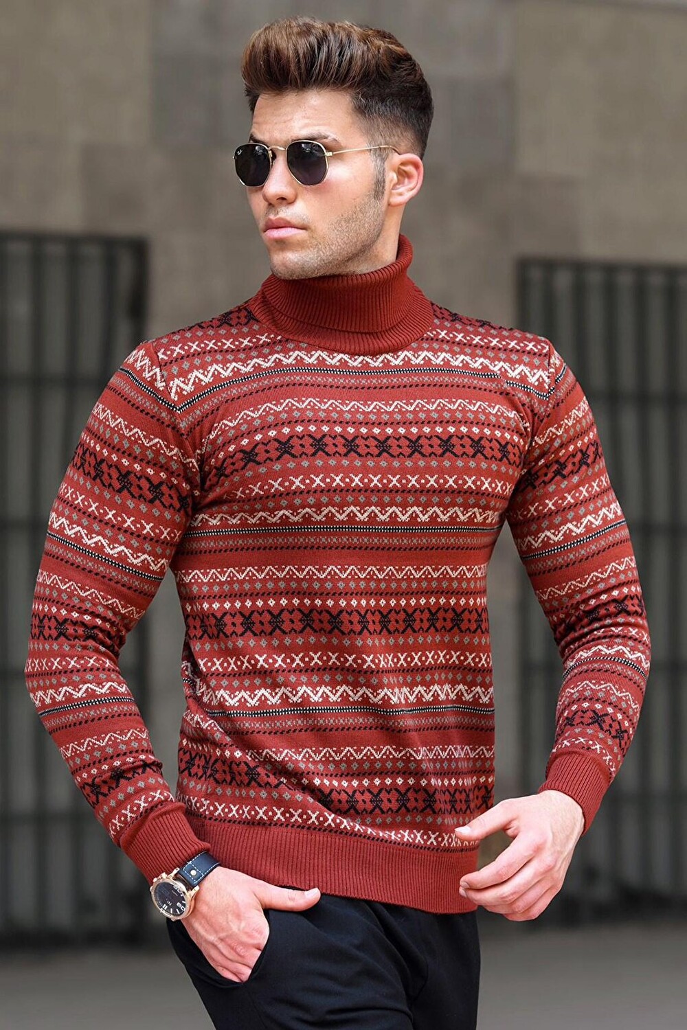 

Свитер Tile Turtleneck Knitwear 5170 MADMEXT