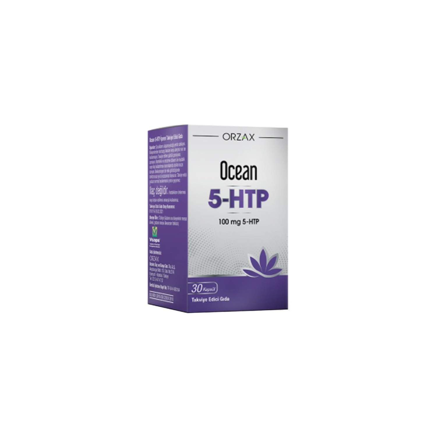 Пищевая добавка Orzax Ocean 5-Htp Supplementary Food, 30 капсул пищевая добавка orzax 5 htp 100 мг 30 капсул