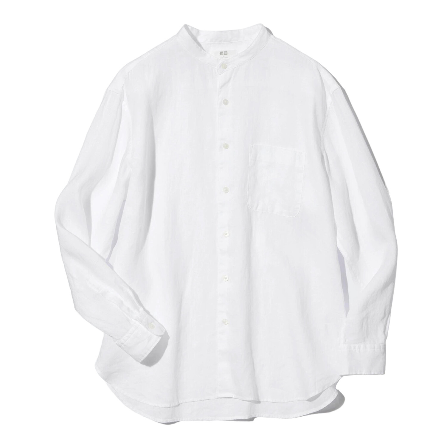 

Рубашка Uniqlo Premium Linen Regular Fit, белый