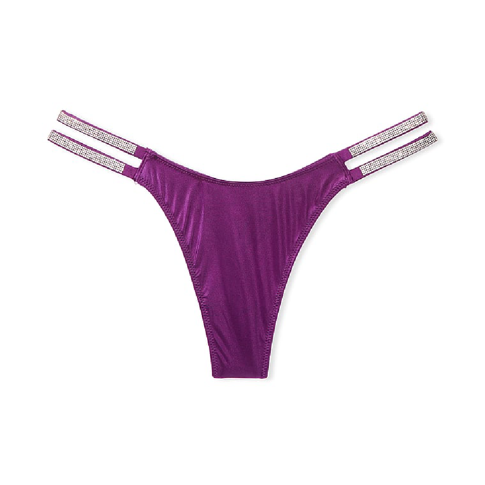 цена Трусы Victoria's Secret Very Sexy Shine Strap Lace, фиолетовый