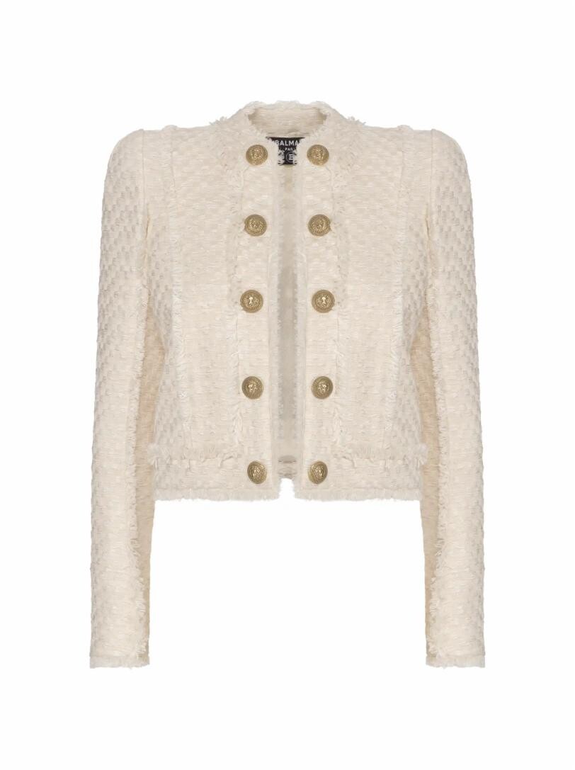 

Твидовый жакет с люрексом Balmain