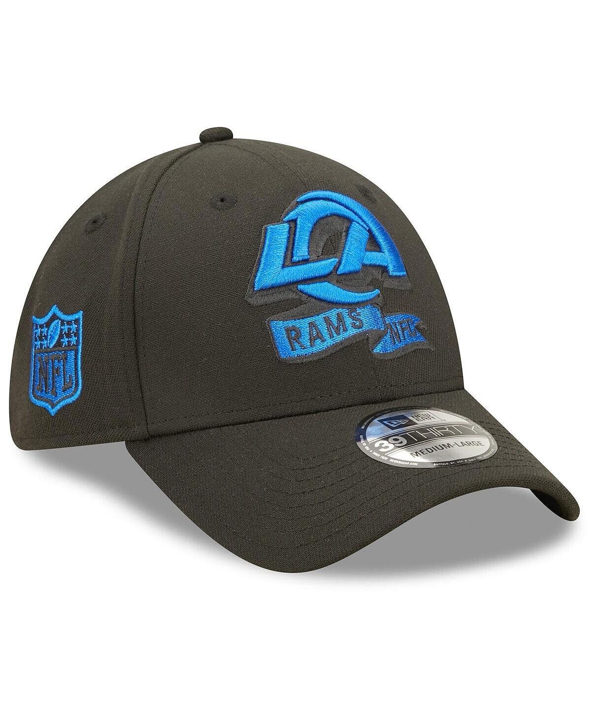 

Мужская черная кепка Los Angeles Rams 2022 Sideline 39THIRTY Flex. New Era