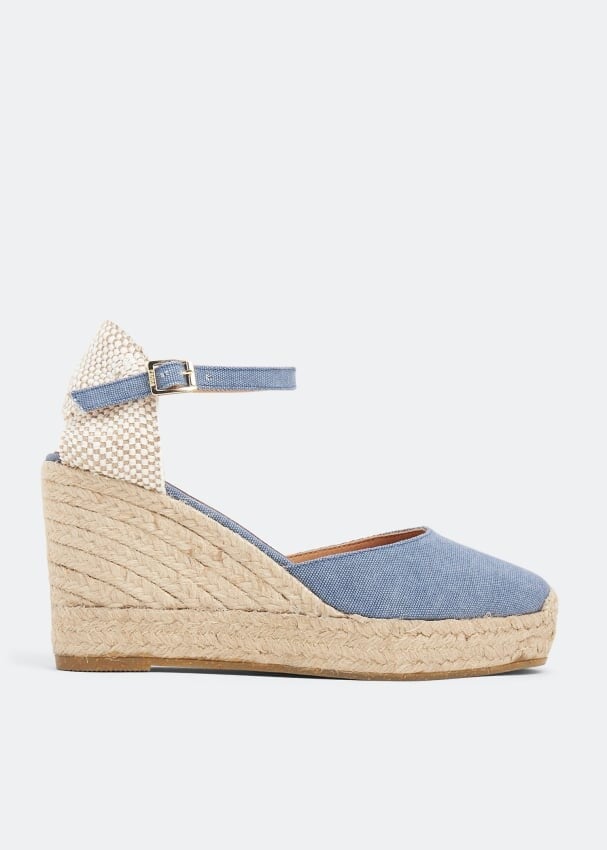 

Эспадрильи KANNA Canvas wedge espadrilles, синий