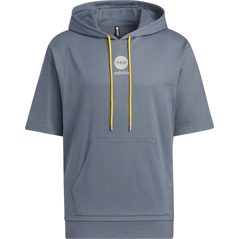 

Худи Adidas Neo Hooded Short Sleeve, серо-синий
