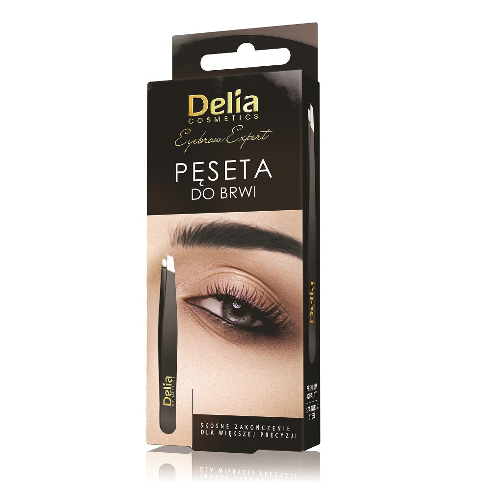 Delia Пинцет для бровей Eyebrow Expert Черный