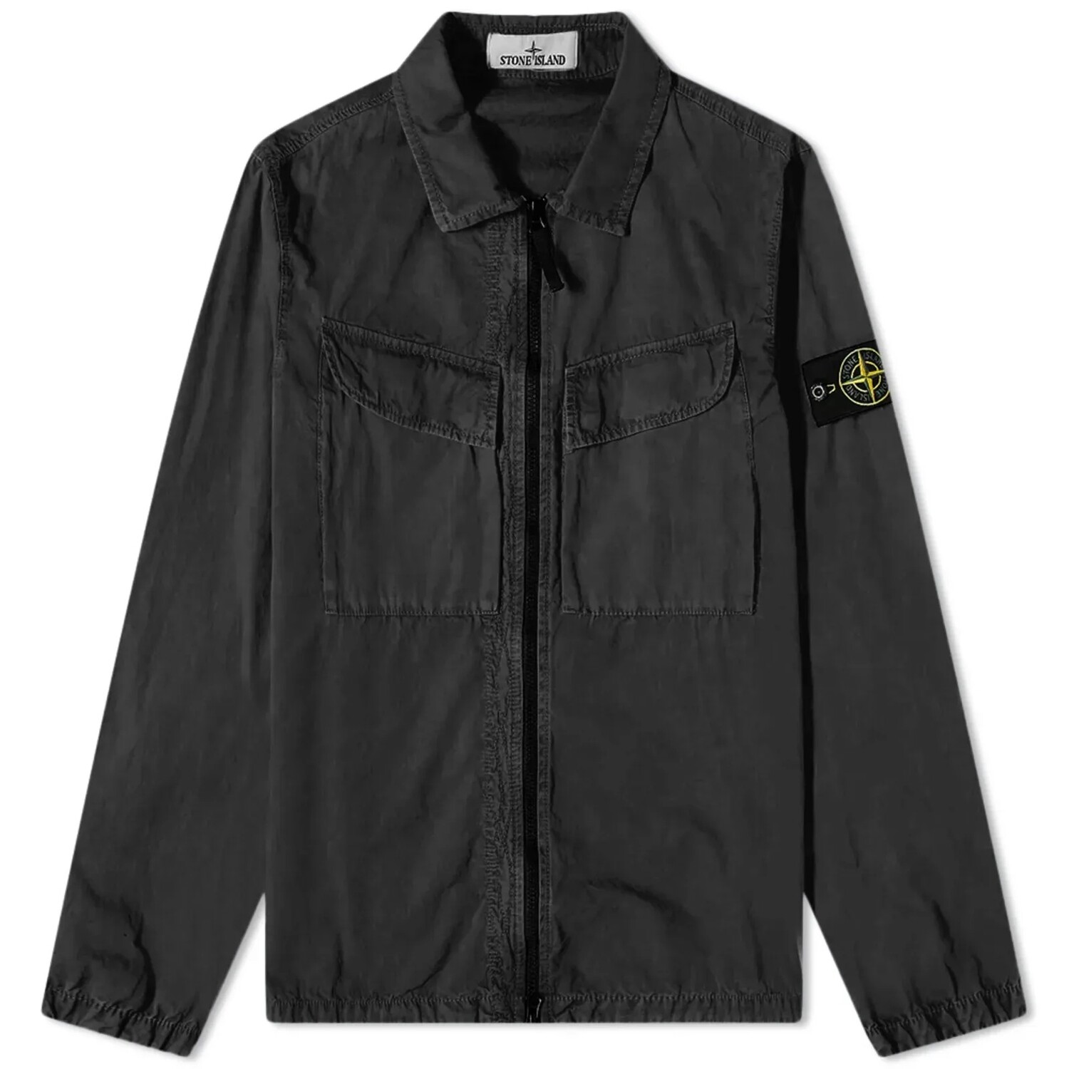 

Куртка Stone Island Brushed Cotton Canvas Zip, черный