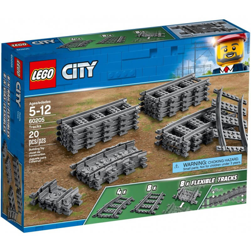 Конструктор LEGO City 60205 Рельсы конструктор lego city 60198 грузовой поезд
