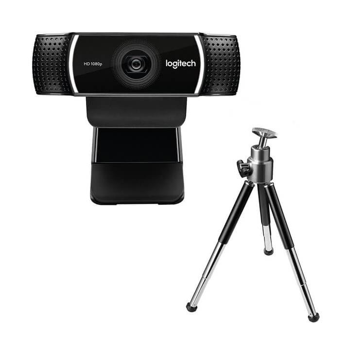Веб-камера Logitech C922 Pro Stream, черный веб камера logitech c922 pro stream 960 001088 usb 3 0 full hd pro 1920x1080