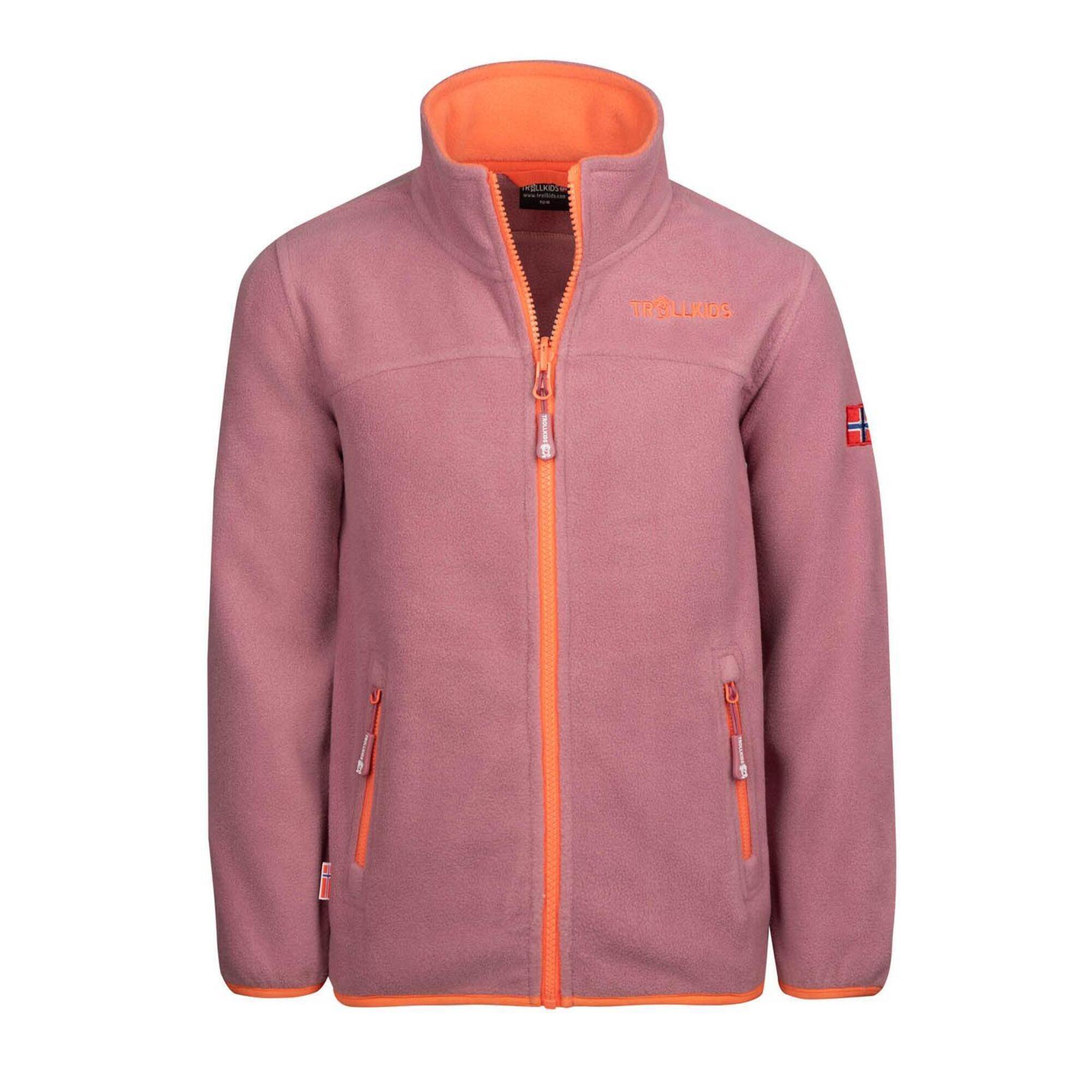 Куртка Trollkids Oppdal XT, пурпурно-розовый/оранжевый